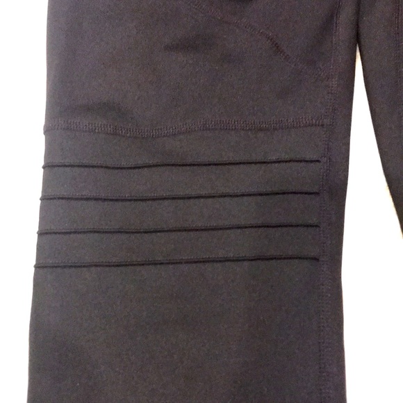Nwot Z by ZELLA Black MOTO PANELED OUTSPACE Full Length Yoga Leggings Sz Small - Picture 15 of 16